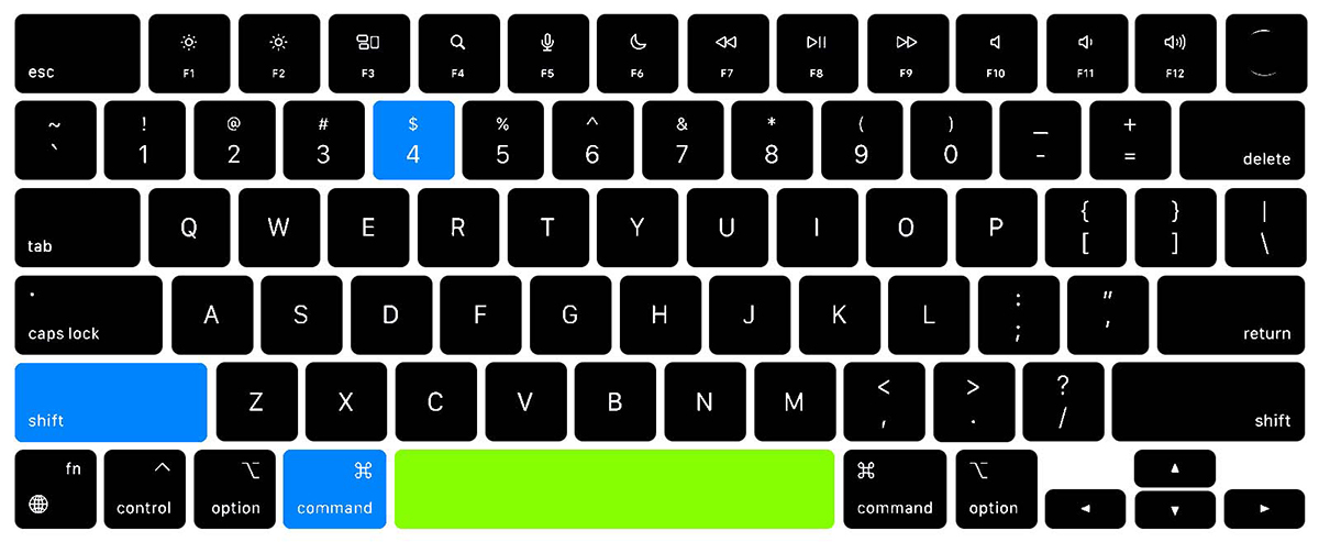 Command + Shift + 4 + 空白鍵：視窗或選單截圖 (有陰影)。