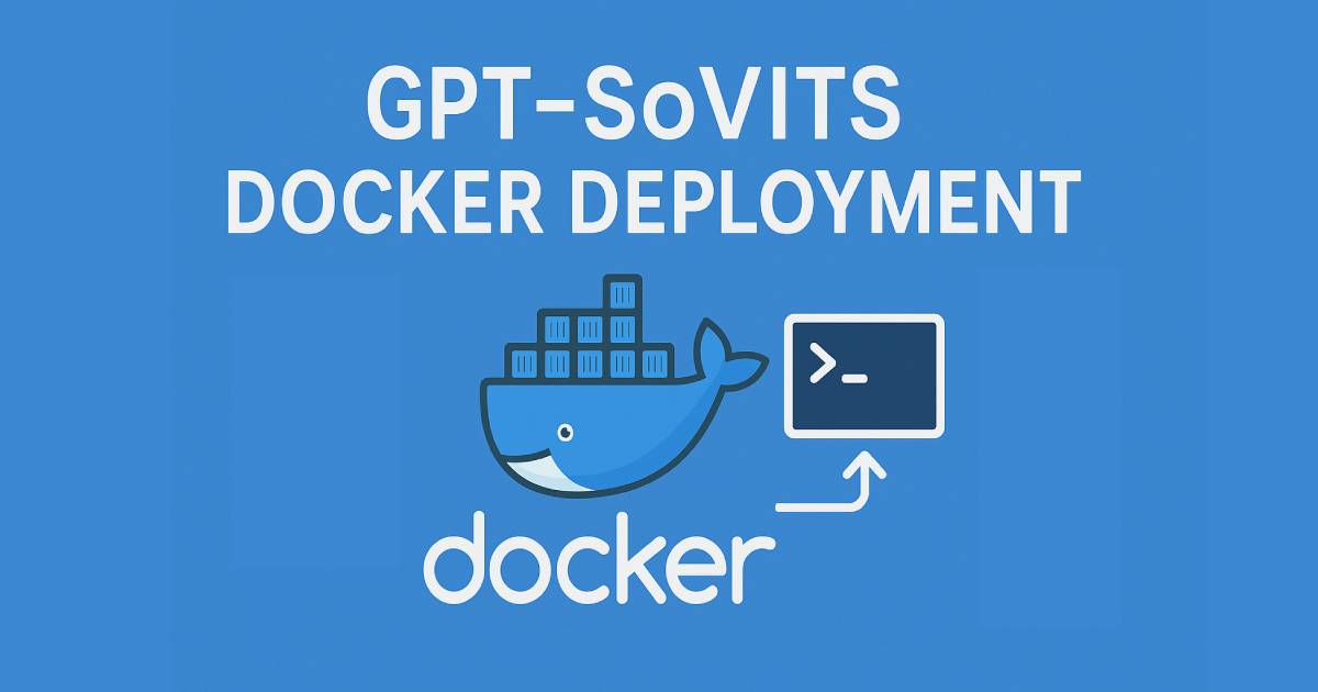 GPT-SoVITS 使用 Docker 部署 API - 封面圖